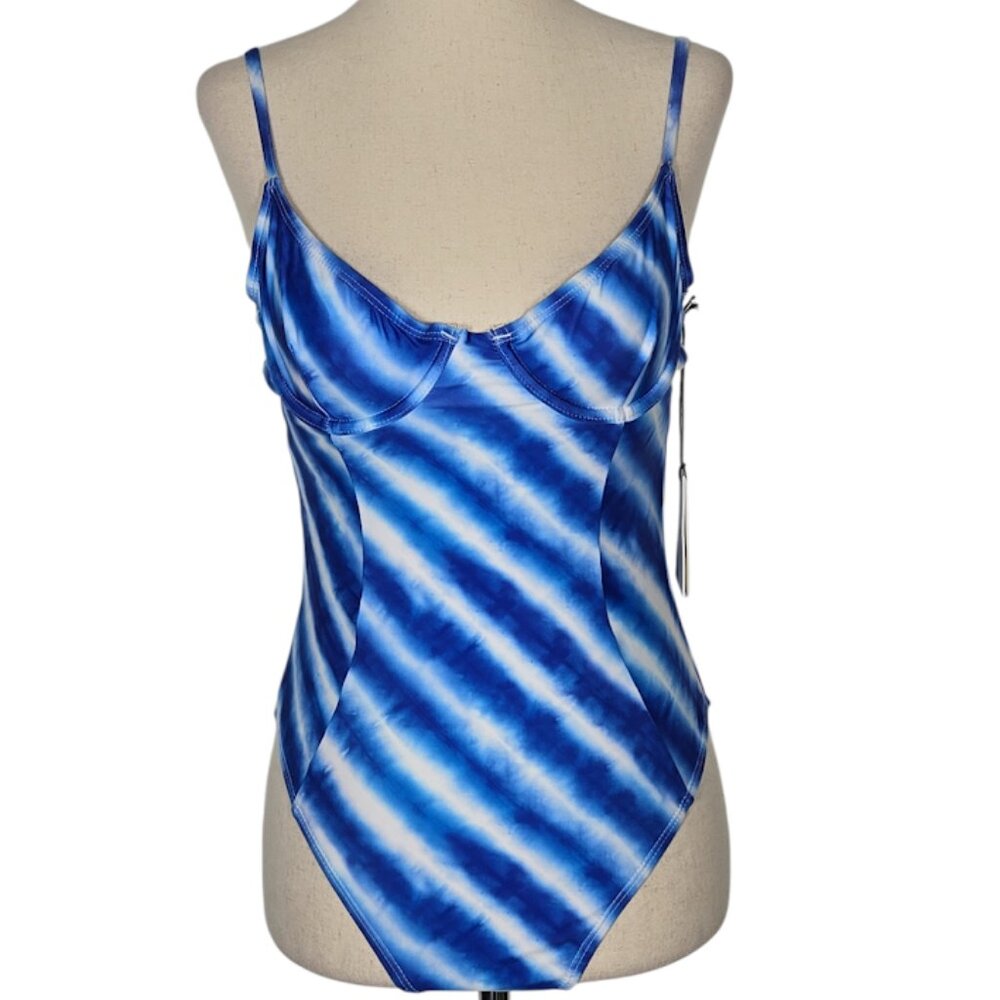 ONIA Chelsea One-Piece Blue Tie-Dye Underwire Swimsuit Size S/P NWT